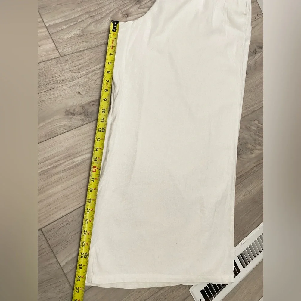 AVA & VIV Plus Size  Pants White‎ Linen Drawstring Pants
Size XXL - Picture 10 of 12